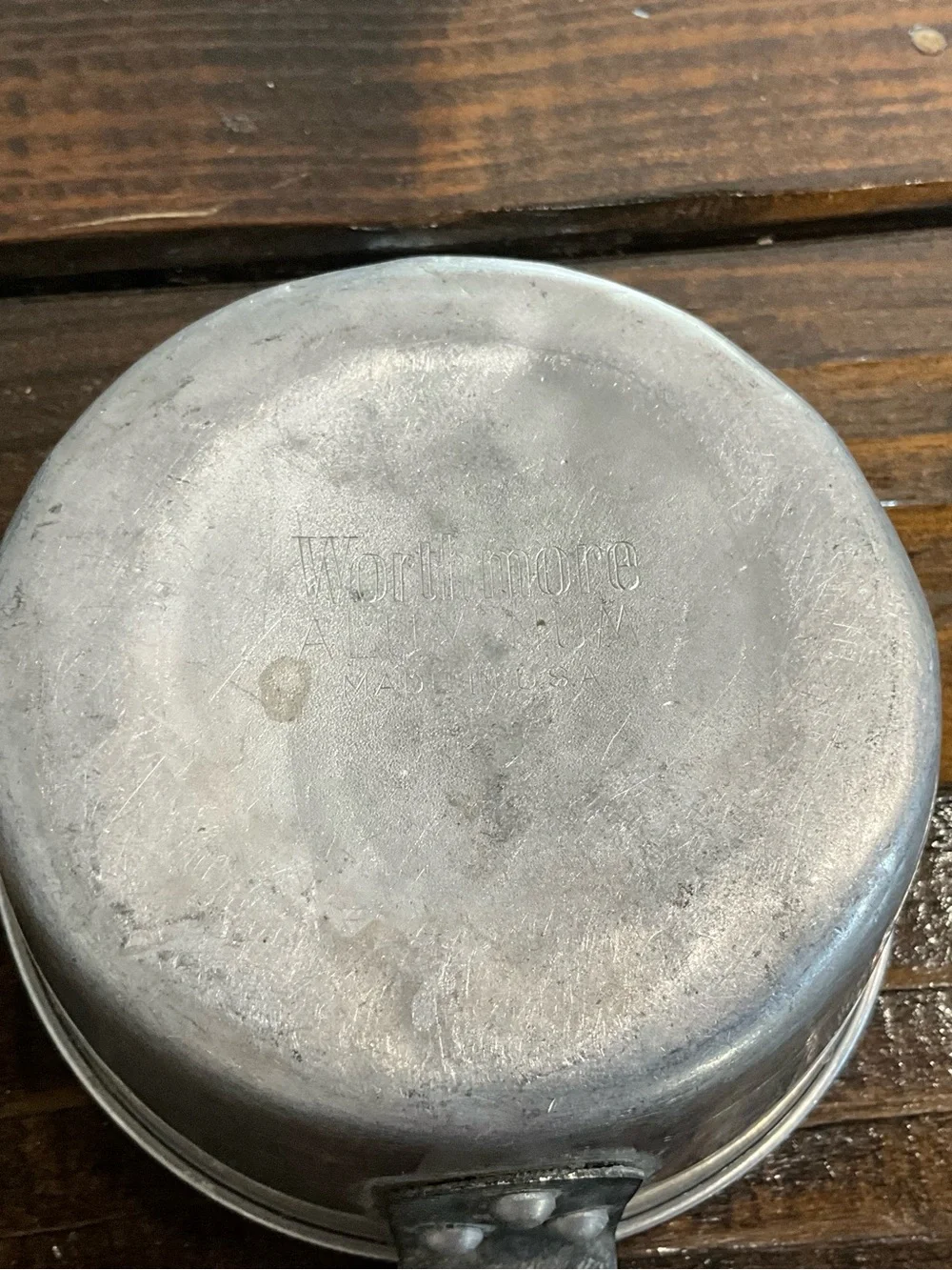Vintage Worthmore Aluminum 2 cup Sauce Pan Pot USA